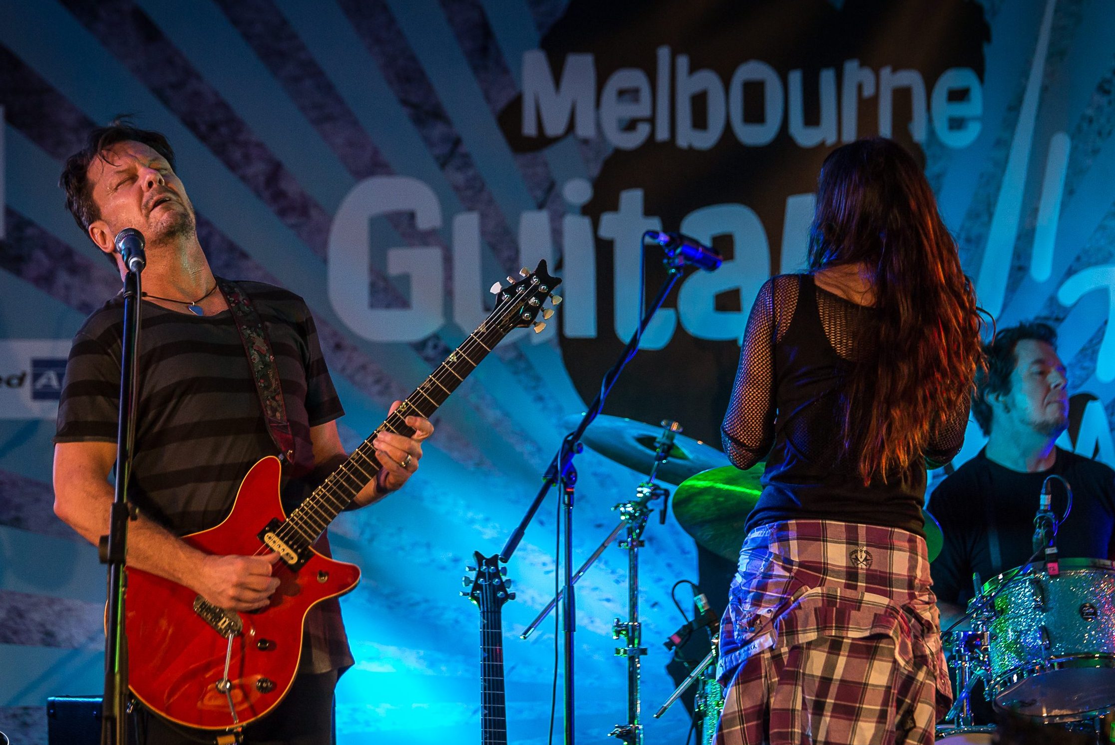 Dave Leslie at the Melbourne Guitar Show