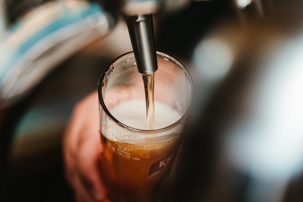 Beer from tap