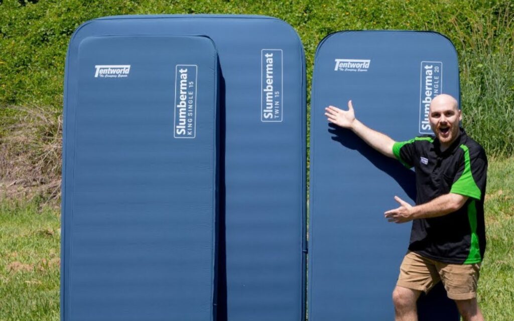 self-inflating camping mattress
