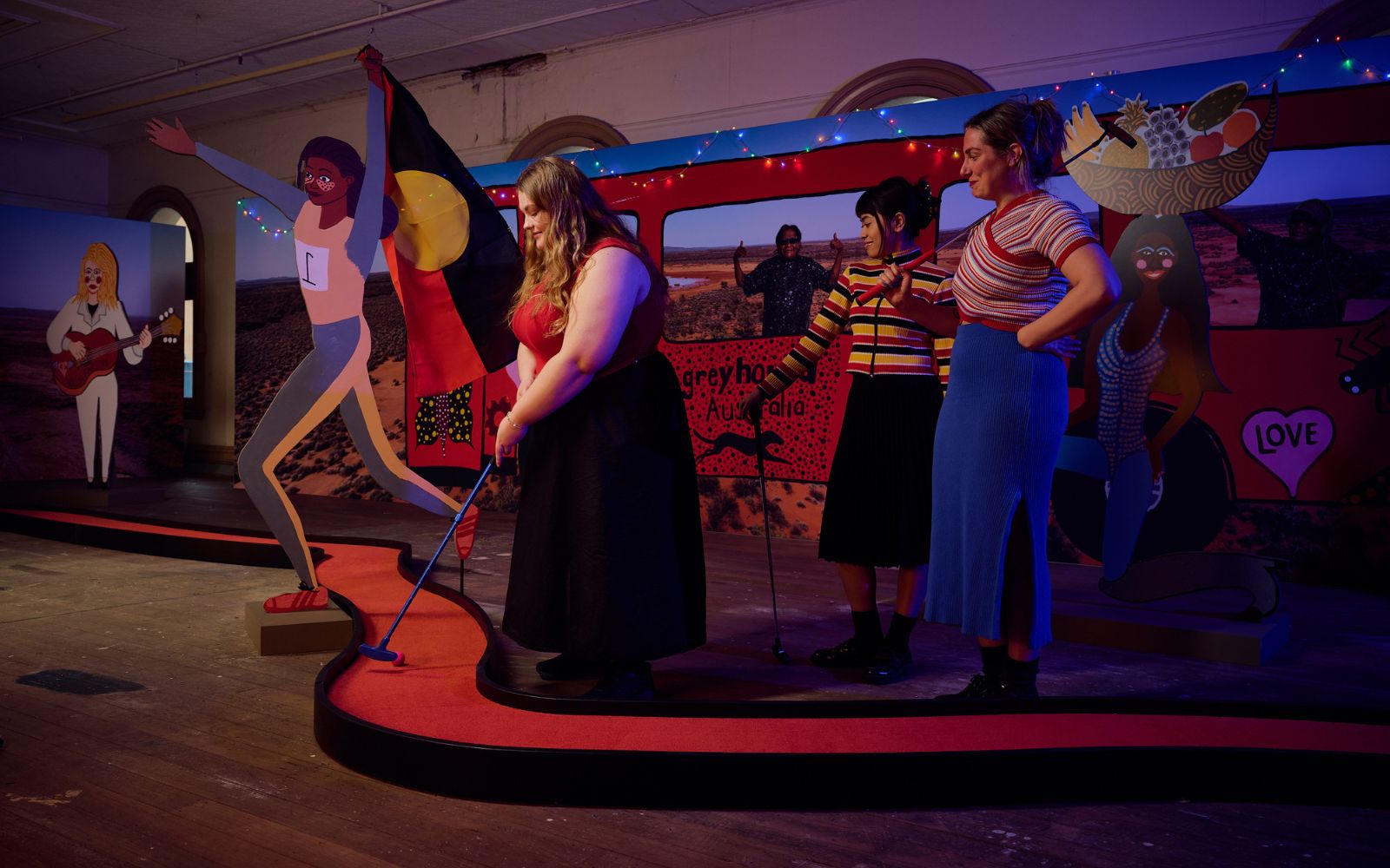 Emporium mini-golf as part of RISING.