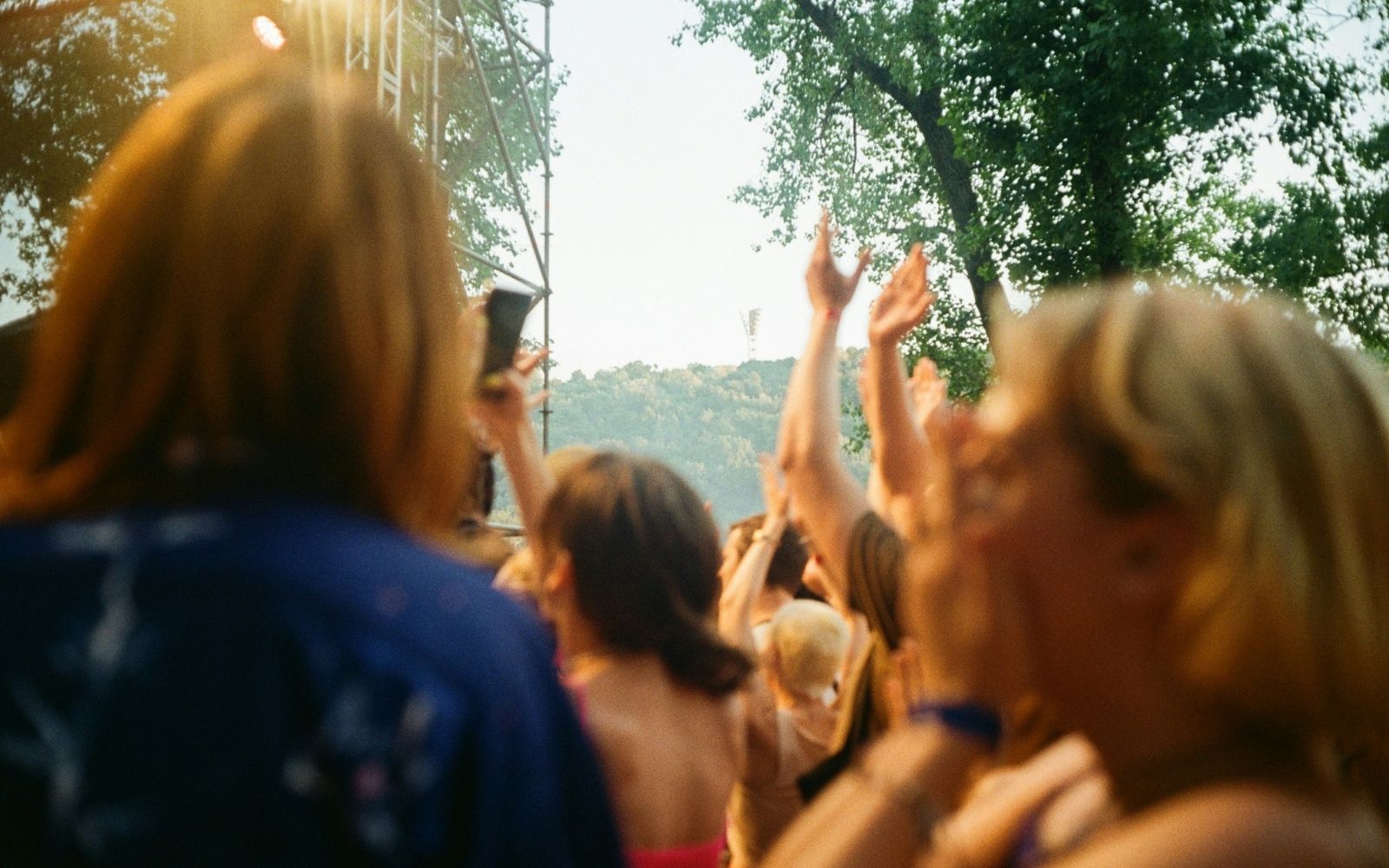People dancing in Melbourne at the farm.