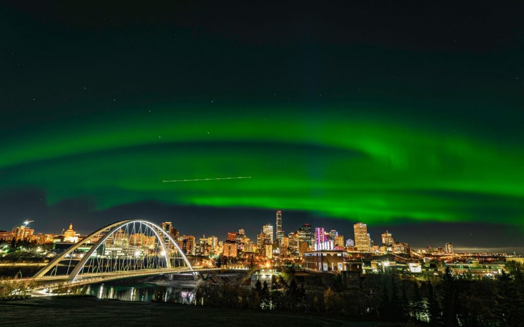An aurora australis over Melbourne