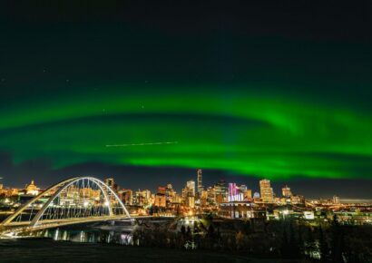 An aurora australis over Melbourne