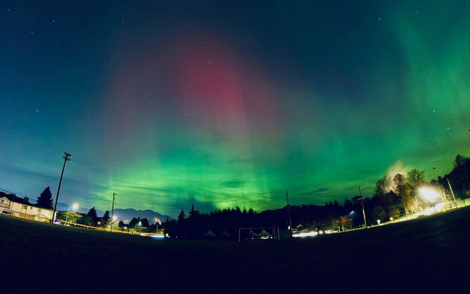 An aurora australis over Melbourne