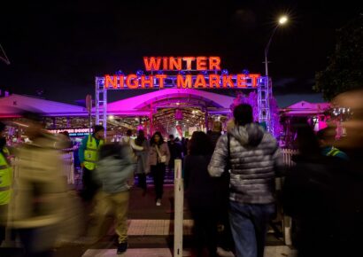 winter night market