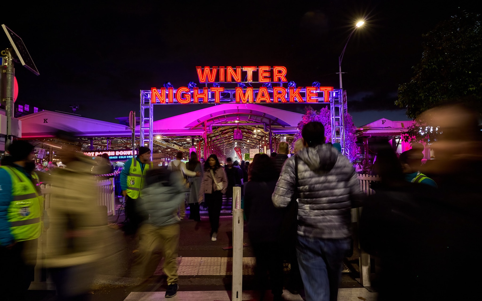winter night market