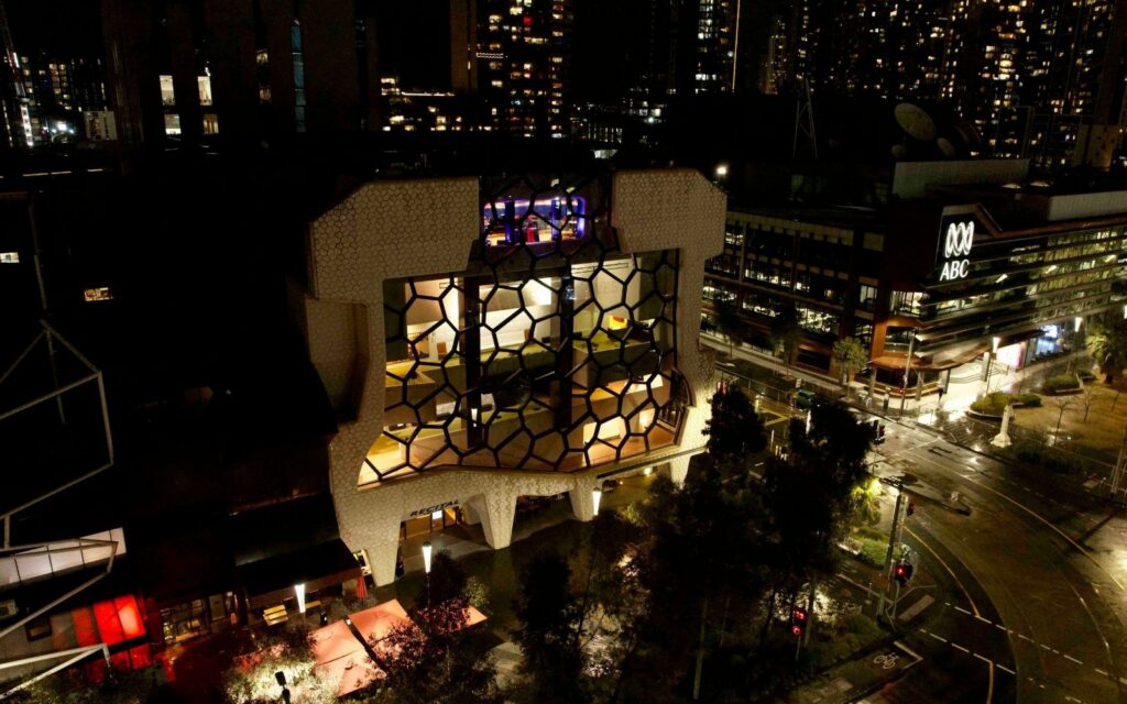 Melbourne new live music venue at night