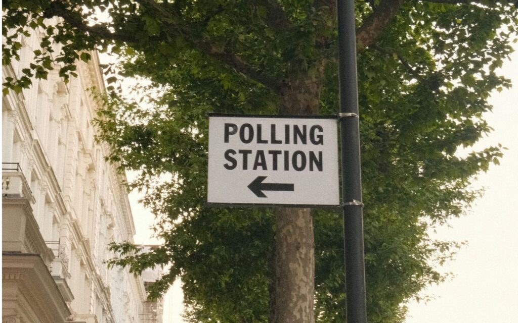 A sign showing where to vote early in the 2026 Victorian state election